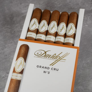 A box of davidoff grand cru no. 2 cigars