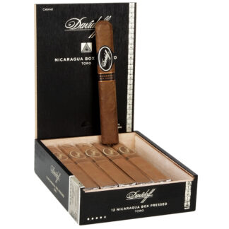 A box of davidoff nicaragua robusto cigars