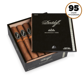 A box of davidoff millennium toro cigars.