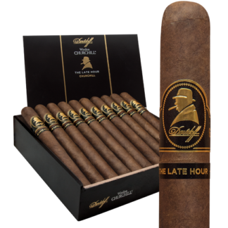 A box of 2 5 cigars with the words " the late hour ".