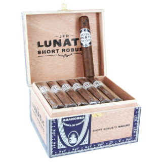 A box of lunati short robusto cigars