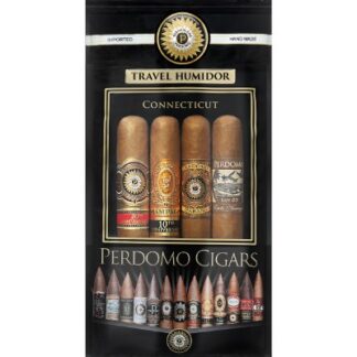 A package of travel humidor cigars