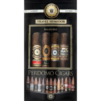 A box of travel humidor cigars