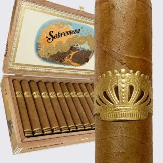 A cigar with a crown on it and some other cigars
