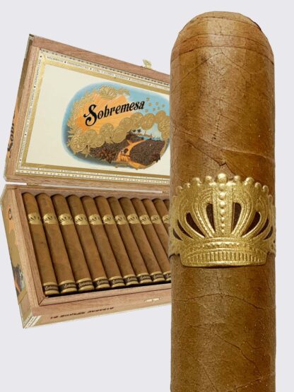 A cigar with a crown on it and some other cigars