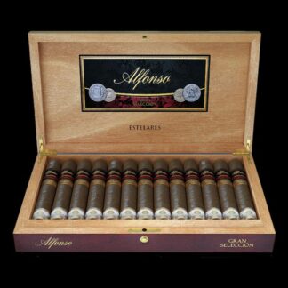 A box of alfonso cigars with the word alfonso on it.