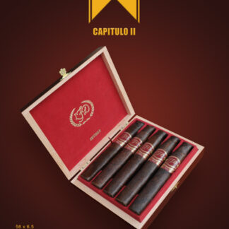 A box of cigars with the logo for capitulo ii.